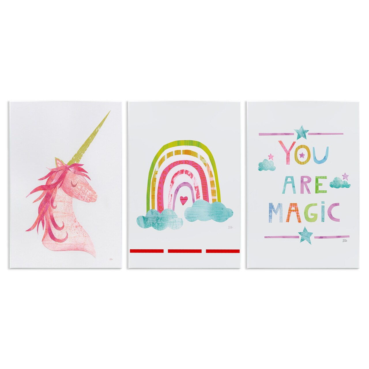 Stupell Industries You Are Magic Rainbow & Unicorn Wall Plaque Art